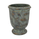 Kasa Accent Planter, Green Terracotta, Subtle Mottled Texture, 16 Inch