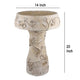 Menon Bird Bath Feeder Decorative Designs White Terracotta 20 Inch