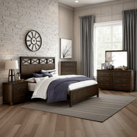 Dark Brown and Pewter