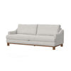 Olum Sofa 2 Throw Pillows Modern 85 Inch Cream White Polyester