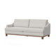 Olum Sofa 2 Throw Pillows Modern 85 Inch Cream White Polyester