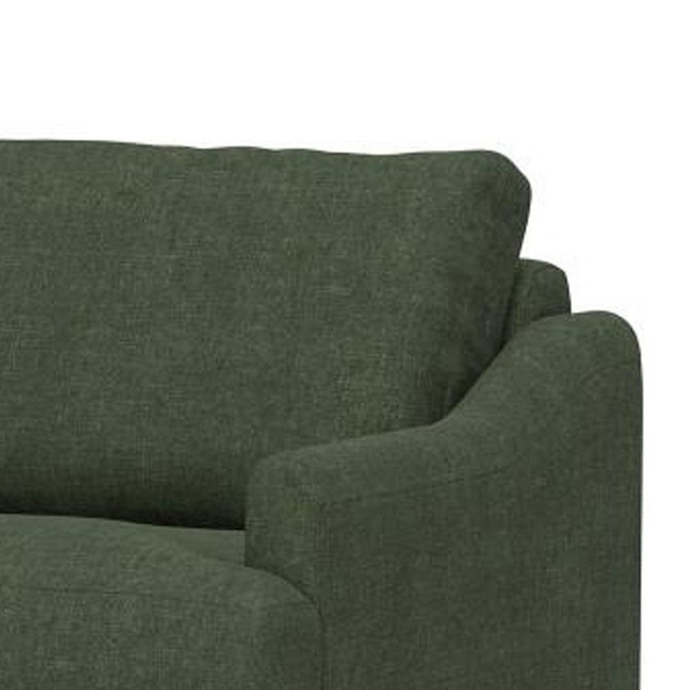 Olum Sofa 2 Throw Pillows Modern 85 Inch Olive Green Polyester