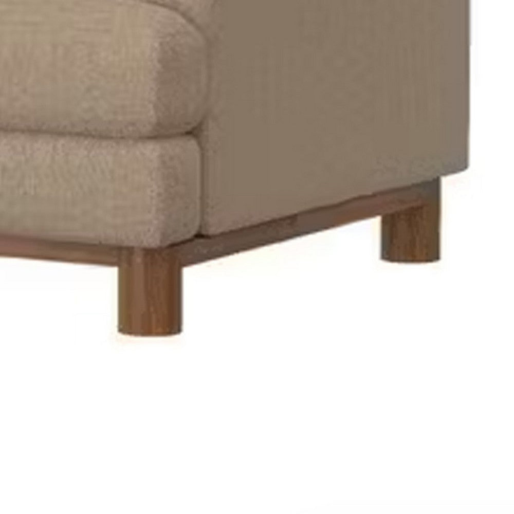 Olum Sofa 2 Throw Pillows Modern 85 Inch Camel Brown Polyester