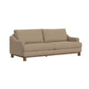 Olum Sofa, 2 Throw Pillows, Modern 85 Inch, Camel Brown Polyester