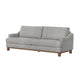 Olum Sofa 2 Throw Pillows Modern 85 Inch Oyster Beige Polyester