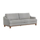 Olum Sofa, 2 Throw Pillows, Modern 85 Inch, Oyster Beige Polyester