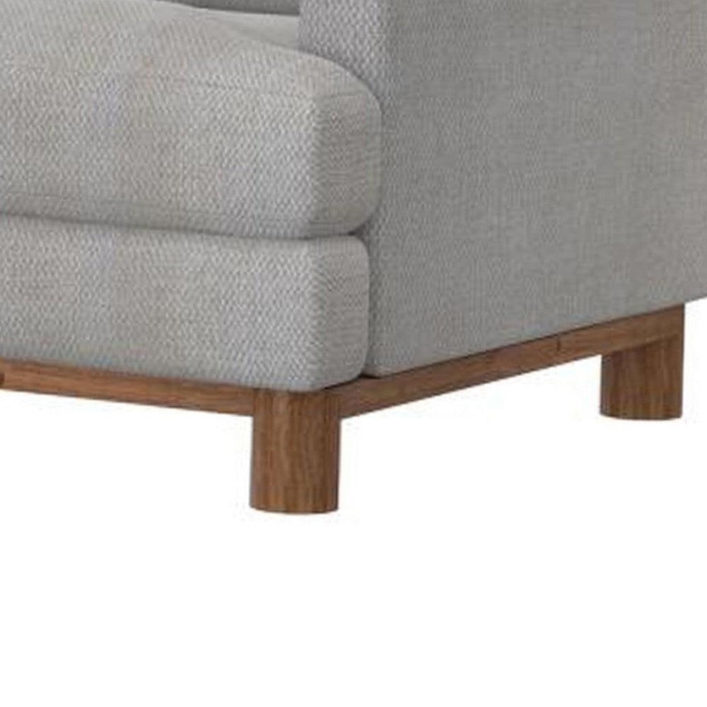 Olum Sofa 2 Throw Pillows Modern 85 Inch Oyster Beige Polyester