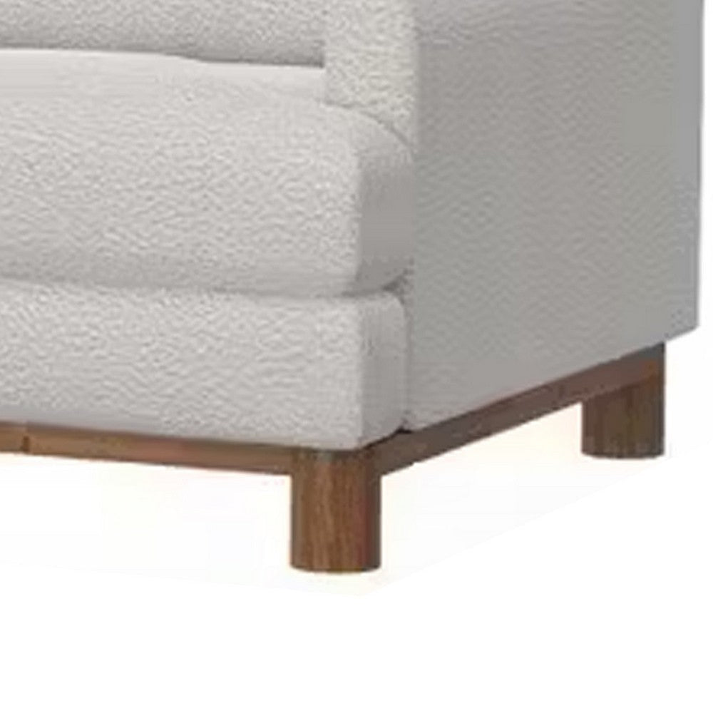 Olum Sofa 2 Throw Pillows Modern 85 Inch Mink White Polyester