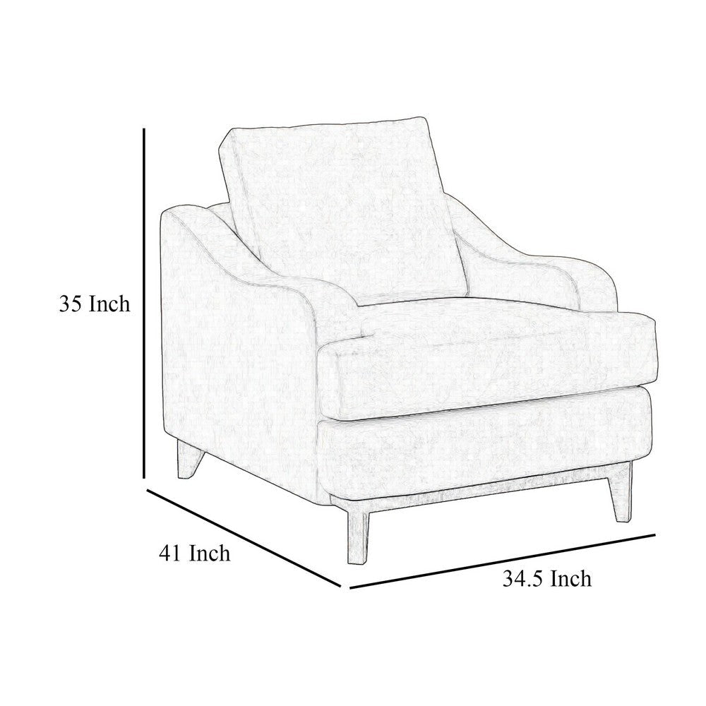 Alfi Armchair 1 Accent Pillow Rich Modern Oyster Gray Faux Leather