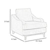 Alfi Armchair Accent Pillow Modern Chocolate Brown Faux Leather