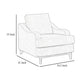 Alfi Armchair Accent Pillow Modern Chocolate Brown Faux Leather