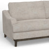 Alfi Loveseat 2 Accent Pillows 60 Inch Oyster Gray Faux Leather