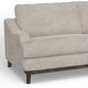 Alfi Loveseat 2 Accent Pillows 60 Inch Oyster Gray Faux Leather