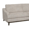 Alfi Sofa 85 Inch 2 Accent Pillows Modern Oyster Gray Faux Leather