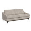 Alfi Sofa, 85 Inch, 2 Accent Pillows, Modern Oyster Gray Faux Leather
