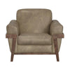 Pola Armchair 2 Throw Pillows Modern Neutral Brown Polyester