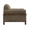 Pola Armchair 2 Throw Pillows Modern Neutral Brown Polyester
