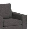 Jeni Accent Armchair 1 Throw Pillow Modern Dark Gray Polyester