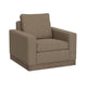 Jeni Accent Armchair, 1 Throw Pillow, Modern Camel Brown Polyester