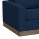 Jeni Accent Armchair 1 Throw Pillow Modern Midnight Blue Polyester