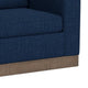 Jeni Accent Armchair 1 Throw Pillow Modern Midnight Blue Polyester