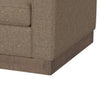 Jeni Loveseat 2 Throw Pillows Modern 64 Inch Camel Brown Polyester