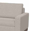 Jeni Loveseat 2 Throw Pillows Modern 64 Inch Oyster Beige Polyester