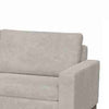 Jeni Loveseat 2 Throw Pillow Modern 64 Inch Oyster Gray Faux Leather