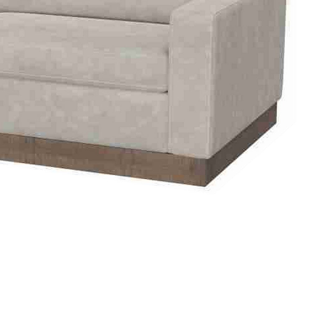 Jeni Loveseat 2 Throw Pillow Modern 64 Inch Oyster Gray Faux Leather