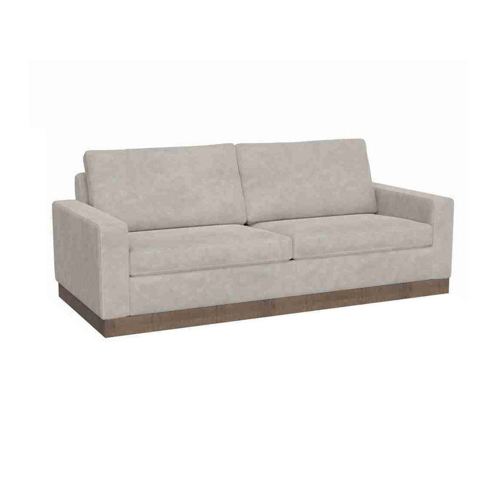 Jeni Loveseat, 2 Throw Pillow, Modern 64 Inch Oyster Gray Faux Leather