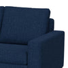 Jeni Loveseat 2 Throw Pillows Modern 64 Inch Midnight Blue Polyester