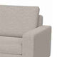 Jeni Sofa 2 Throw Pillows Modern 90 Inch Oyster Beige Polyester Seat