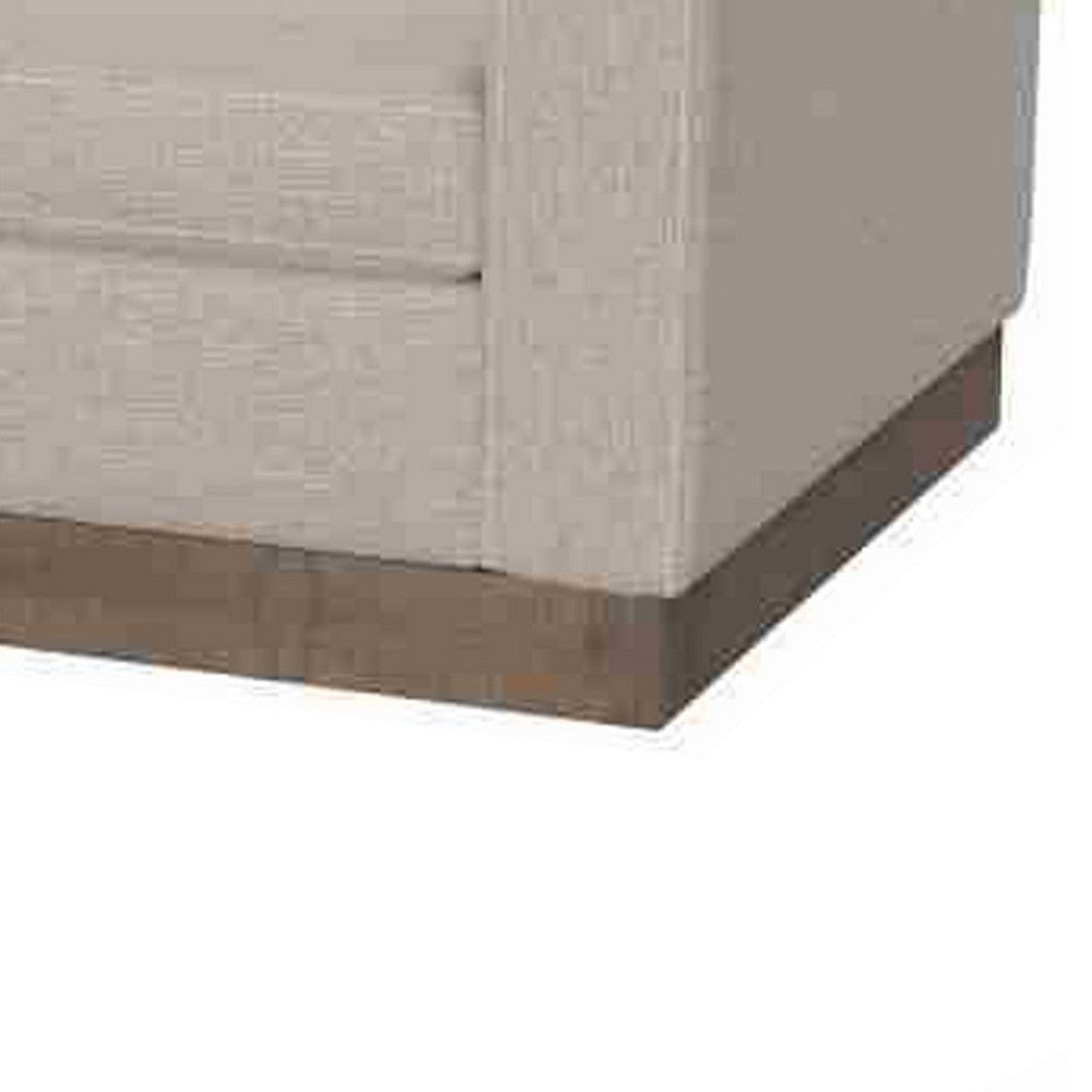 Jeni Sofa 2 Throw Pillows Modern 90 Inch Oyster Beige Polyester Seat