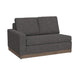 Jeni Sofa, 2 Throw Pillows, Modern 90 Inch Dark Brown Faux Leather