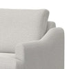 Olum Accent Armchair 1 Throw Pillow Modern Cream White Polyester