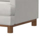 Olum Accent Armchair 1 Throw Pillow Modern Cream White Polyester