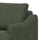 Olum Accent Armchair 1 Throw Pillow Modern Olive Green Polyester