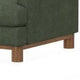 Olum Accent Armchair 1 Throw Pillow Modern Olive Green Polyester