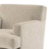 Olum Accent Armchair 1 Throw Pillow Modern Camel Brown Polyester BM331222