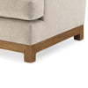 Olum Accent Armchair 1 Throw Pillow Modern Camel Brown Polyester BM331222