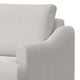 Olum Accent Armchair 1 Throw Pillow Modern Oyster Beige Polyester