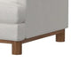 Olum Accent Armchair 1 Throw Pillow Modern Oyster Beige Polyester