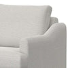 Olum Accent Armchair 1 Throw Pillow Modern Mink White Polyester