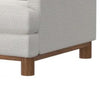 Olum Accent Armchair 1 Throw Pillow Modern Mink White Polyester