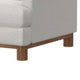 Olum Accent Armchair 1 Throw Pillow Modern Mink White Polyester