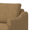 Olum Accent Armchair 1 Throw Pillow Modern Cappuccino Brown Polyester