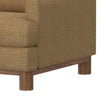 Olum Accent Armchair 1 Throw Pillow Modern Cappuccino Brown Polyester