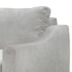 Olum Accent Armchair 1 Throw Pillow Modern Oyster Gray Faux Leather