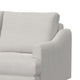 Olum Loveseat 2 Throw Pillows Modern 60 Inch Light Cream Polyester