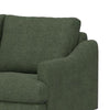 Olum Loveseat 2 Throw Pillows Modern 60 Inch Olive Green Polyester